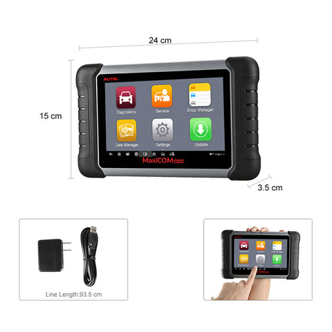 Autel MaxiCOM MK808 Diagnostic Tool 7-inch LCD Touch Screen Swift Diagnosis Functions of EPB/IMMO/DPF/SAS/TMPS same as MX808