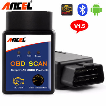 ANCEL ELM327 V1.5 Bluetooth Adapter OBD2 Automotive Scanner Car Error Code Reader OBD 2 OBDII ELM327 V1.5 Auto Engine Analyzer