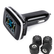 Car TPMS Tire Pressure Monitoring System with Four Wireless External TPMS Sensor Tire Pressure Alarm Tyre Pressure Tool BLE TPMS
