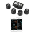 Car TPMS Tire Pressure Monitoring System with Four Wireless External TPMS Sensor Tire Pressure Alarm Tyre Pressure Tool BLE TPMS